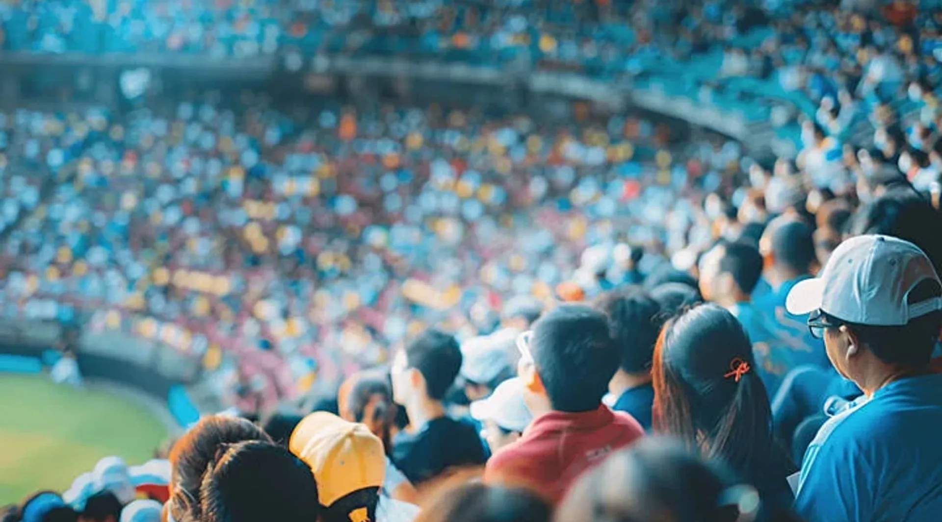 Fans arriving at a game with tickets on their phones